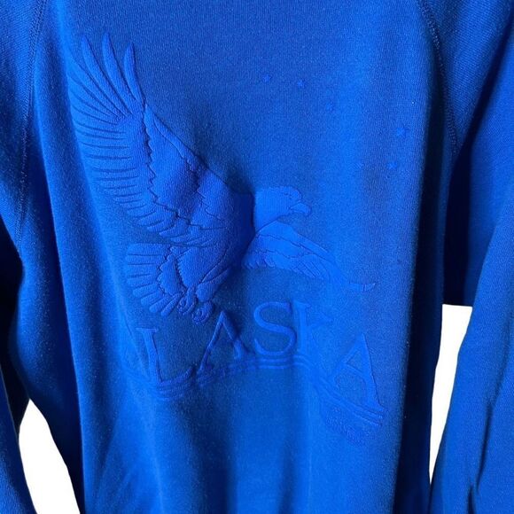VTG 80s Alaska Eagle Crewneck USA XL - Picture 2 of 5